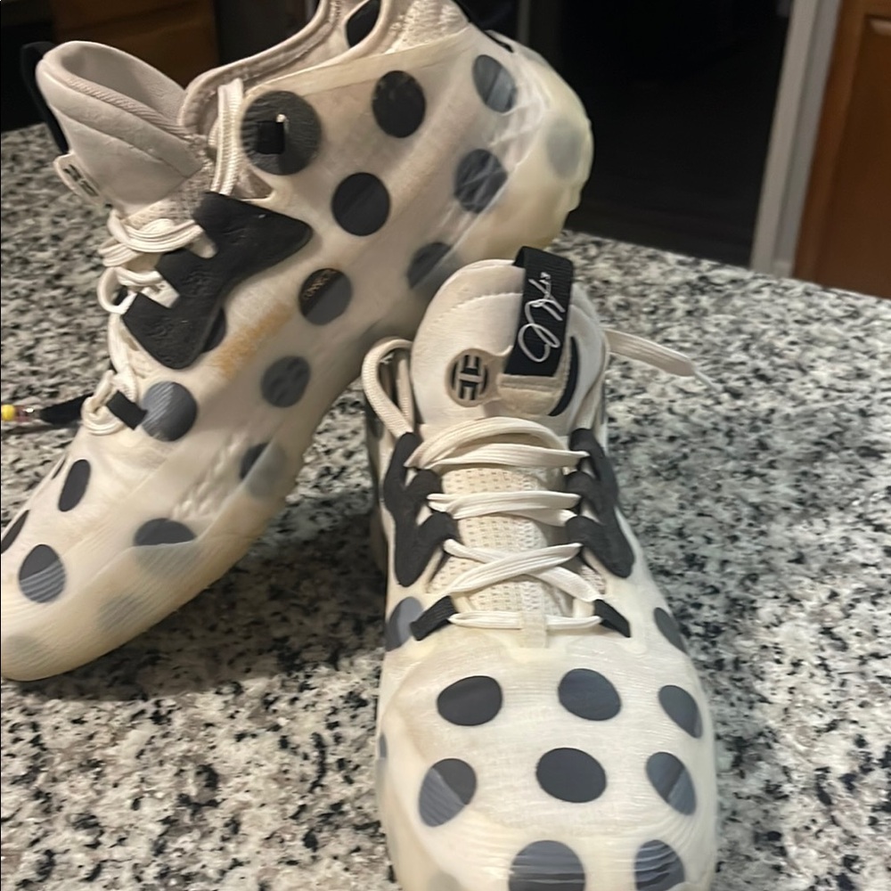 Polka Dot High-Top Sneakers